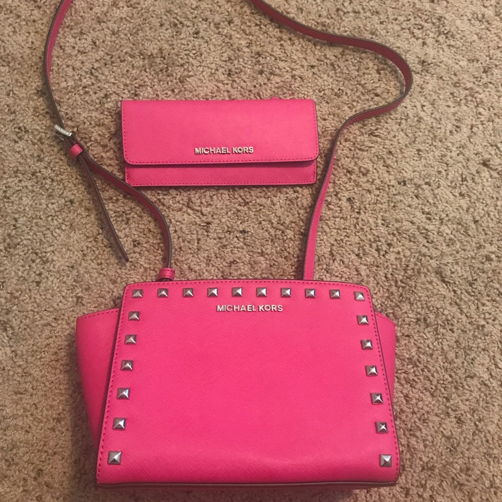 Michael Kors purse and wallet